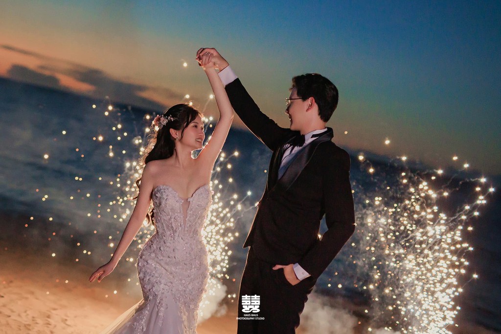 煙火海灘婚紗